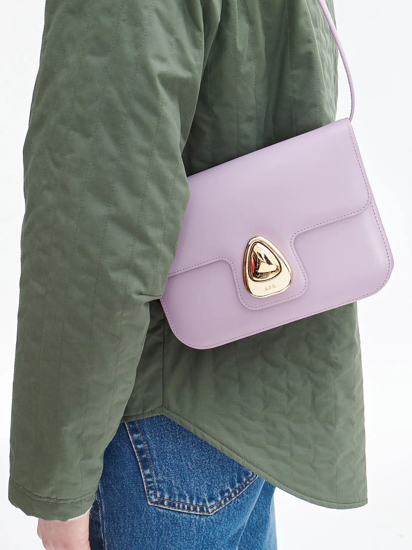 A.P.C. | Ledertasche - Umhängetasche ASTRA Small | lila
